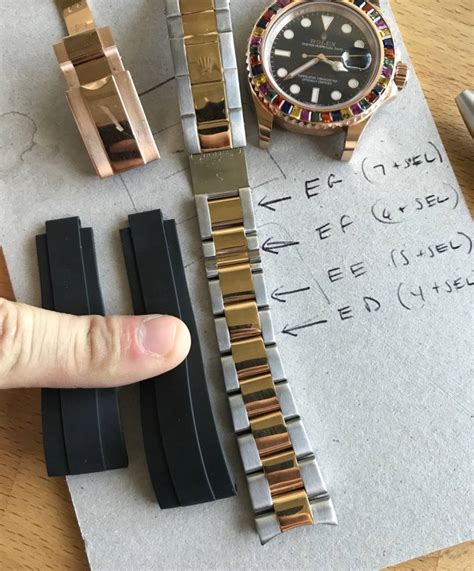 rolex change bracelet size|rolex oysterflex size chart.